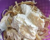 Foto del paso 5 de la receta: Spaghetti con crema y mayonesa