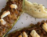 Foto del paso 7 de la receta: Calabacín relleno con cama de puré de patata