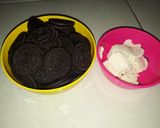 Foto langkah ke 1 dari resep Brownies kukus oreo.