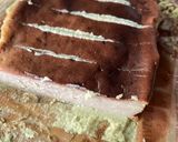 Foto langkah ke 5 dari resep Burnt cheese cake matcha (ekonomis).