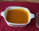 A picture of step 3 of Honeyed curd with mango jelly topping.