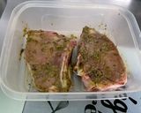 Une image de l'étape 3 de Côtes de veau marinées au pesto grillées à la plancha.