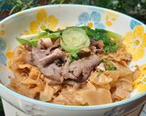 Hình bước làm 3 của món Bánh đa đỏ xào tim cật