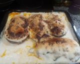 Foto del paso 6 de la receta: Berenjenas rellenas de verduritas y pollo🍆🐣🐥