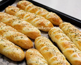 Foto langkah ke 6 dari resep Roti Parmesan Cheese Parmesan Breadstick empuk tapi kokoh.
