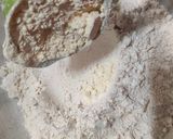A picture of step 1 of Barley ka spicy chilla.