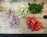 A picture of step 3 of Bombay style Sukha bhel.