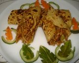 A picture of step 3 of Stuffed Dosa parantha(with noodles and soyabean).