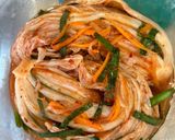 Hình bước làm 1 của món Bánh Kim Chi Bí Ngòi Vàng
