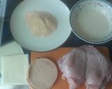 Foto langkah ke 1 dari resep Chicken Cordon bleu ala solaria (ayam ham keju).