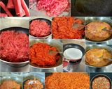 A picture of step 2 of Vermicelli Kheer Gajar Halwa Spring Roll.
