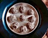 A picture of step 6 of Soft melt in mouth Haleem Seed and Coconut Laddu/ Gardencress and Coconut Sweet Balls/ अळीवाचे लाडू.