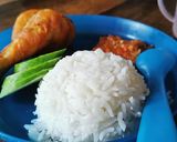 Gambar langkah 1 resipi Nasi Lemak version baby.