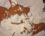 A picture of step 2 of Bajra tikki.