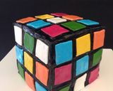 Hình bước làm 5 của món Bánh Sjokolader Rubik's cube