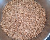A picture of step 3 of Til & peanut crush chikki.