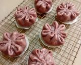 Foto langkah ke 5 dari resep Bakpao Ubi Ungu (isi kacang merah - No Mixer).