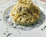 Foto del paso 5 de la receta: Espaguetis con nata y bacon