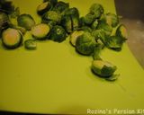 A picture of step 5 of Brussels sprouts soup.