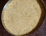 A picture of step 6 of Coconut Mava Burfi.