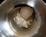 A picture of step 1 of Eggless Chocolate Cake.