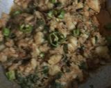 A picture of step 2 of Aloo ki bhujiya.