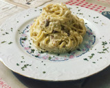 Foto del paso 5 de la receta: Espaguetis con nata y bacon
