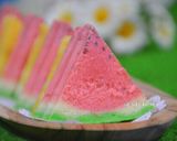 Foto langkah ke 6 dari resep Bolu Kukus Semangka.