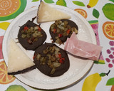Foto del paso 6 de la receta: Tortitas de germinados con verduras y guarnición
