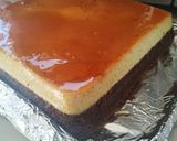 Hình bước làm 8 của món Bánh Flan bông lan Chocolate (Flan Gateau)
