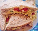 Foto langkah ke 4 dari resep Egg salad sandwich low carb.