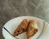 A picture of step 4 of Malai boti roll.