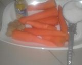 A picture of step 1 of Carrot juice.