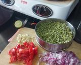 A picture of step 2 of ફણગાવેલા મગ નુ શાક (sprouts moong curry receipe in gujrati).