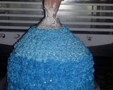A picture of step 1 of Doll cake.