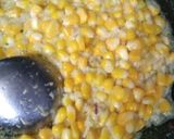 A picture of step 3 of Spinach Corn Sandwich.