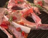 A picture of step 3 of Lamb cutlets with thyme, chilli & Greek htipiti.