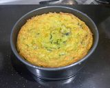 A picture of step 3 of Colcannon with confit egg and peppered beef - Irish mash.