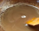 A picture of step 3 of Maisoor paak sweet.