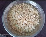 A picture of step 1 of Gujarati Vaal Nu Shaak (Lima Beans Curry).
