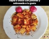 Foto del paso 9 de la receta: Sepia o choco con piñones y sobrasada a tu gusto