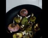 A picture of step 2 of Mexican Pulao.