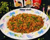 સ્પાઇસી સેઝવાન રાઈસ (Spicy Schezwan Rice Recipe In Gujarati) રેસીપી સ્ટેપ9ફોટો