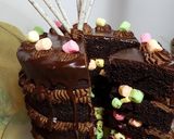 Foto del paso 25 de la receta: Tarta de Chocolate y marshmallows para Frida Khalo!!!