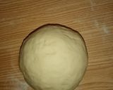 A picture of step 10 of Chicken Malai boti creamy floral pizza in pateela.