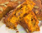A picture of step 18 of Eggless Pumpkin Oats & Jaggery Cake – Kid-Friendly, Wholesome & Guilt-Free Treat.
