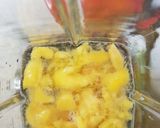 A picture of step 1 of A peach fruit juice.
