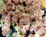 A picture of step 3 of My Sausage Meat & Potato Bake 🤩.