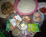 A picture of step 1 of Egg Fried Rice.