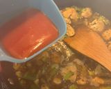 A picture of step 2 of One-pan lemony chicken spinach orzo.